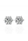 Aretes de diamantes Moissanite en forma de estrella