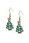 Pendientes Árbol de Navidad Brillante