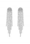 Aretes colgantes con borlas de diamantes brillantes Simplicity