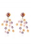 Aretes de borla de diamantes Little Floret