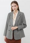 Precioso blazer de tweed con lentejuelas de debut