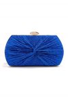 Cartera de mano con nudo de Shining Gift en azul real