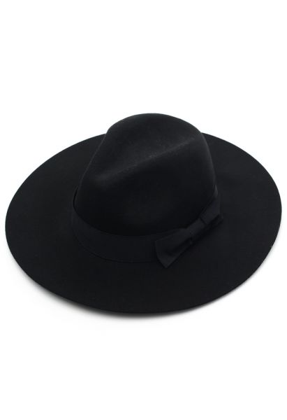 Sombrero Floppy con lazo negro Chicwish