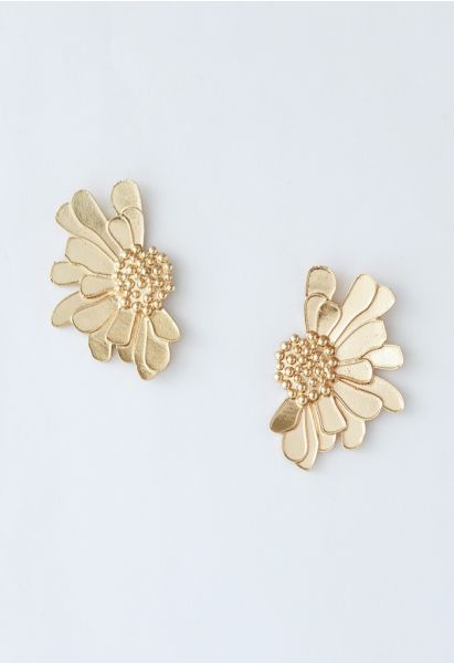 Pendientes Florales Dorados