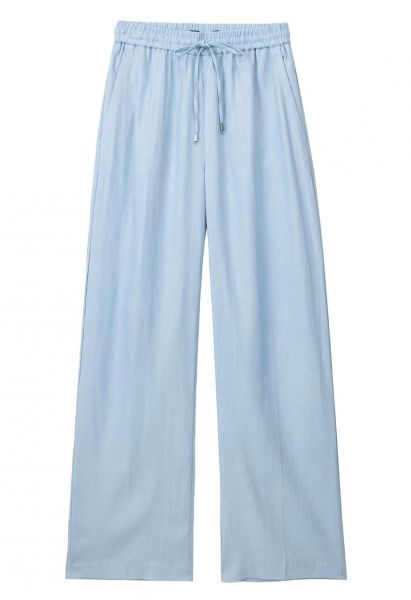 Pantalones rectos de algodón Breezy en azul