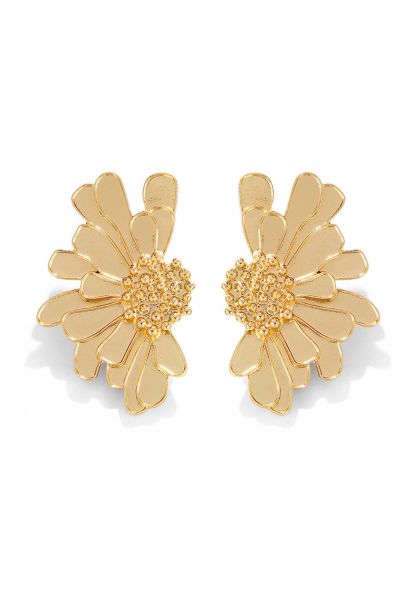 Pendientes Florales Dorados