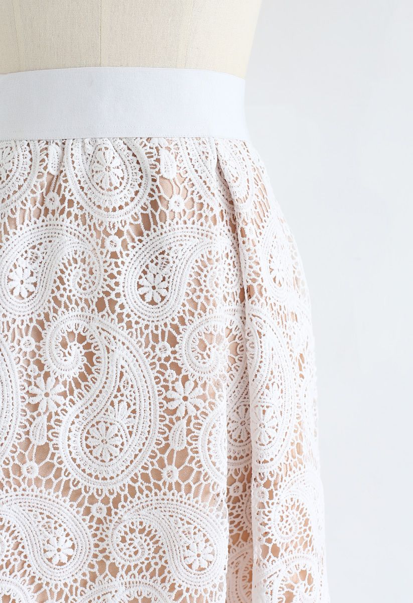 Full Crochet A-Line Midi Skirt