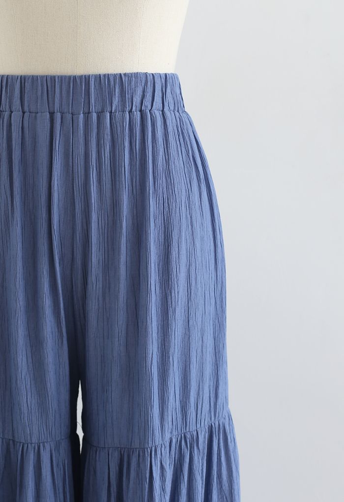 Pantalones de pernera ancha en azul marino Días soleados