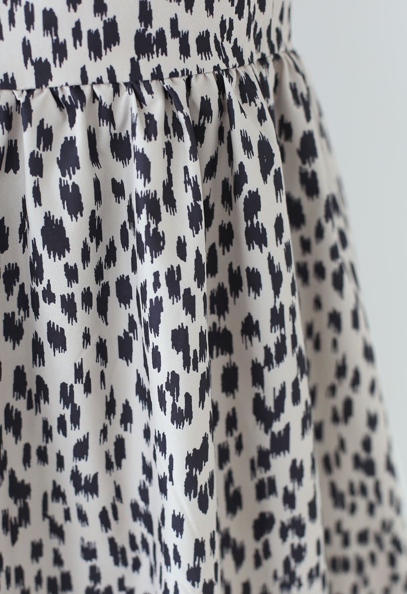 Vestido Dolly de manga corta con estampado de leopardo