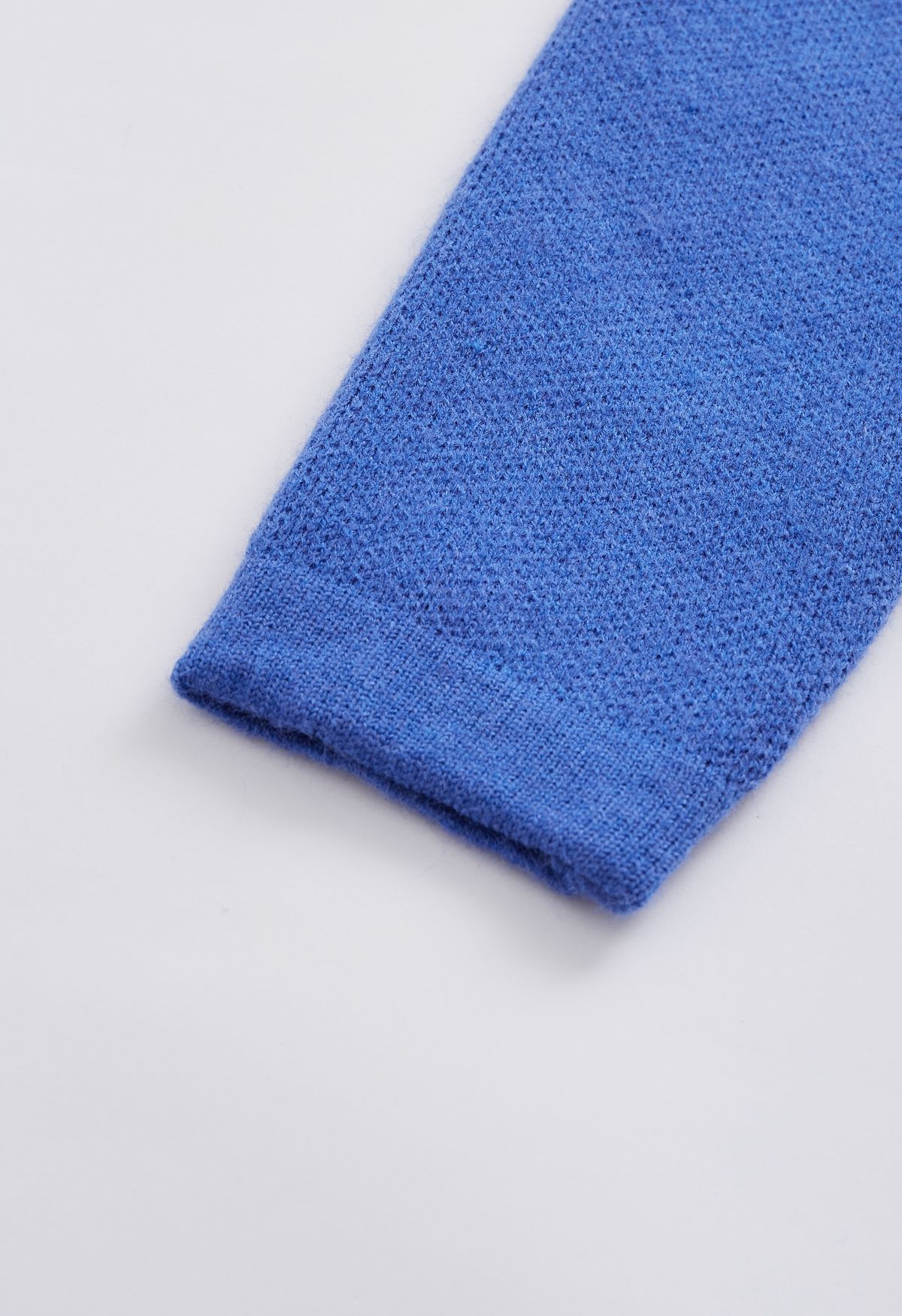 Cárdigan con doble botonadura en color de contraste en azul