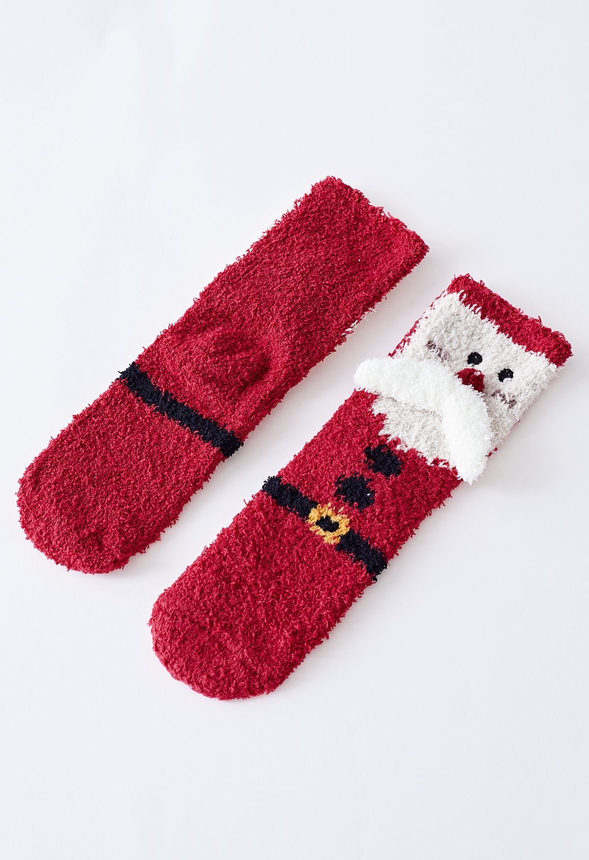 Caja de regalo de calcetines de Papá Noel Fuzzy Crew