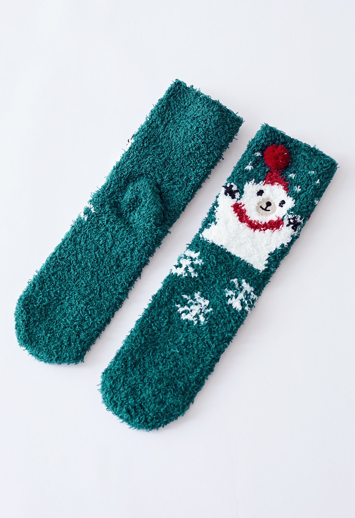 Caja de regalo de calcetines de Papá Noel Fuzzy Crew