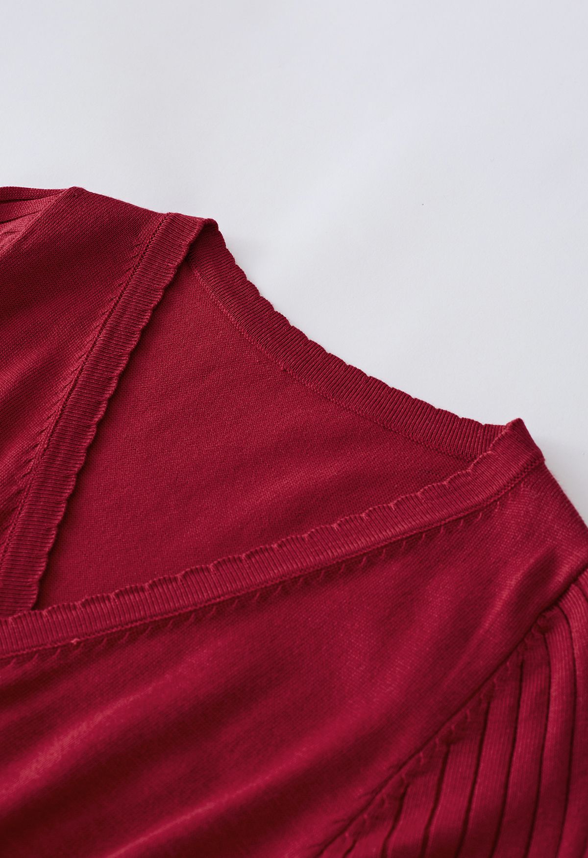 Adopte un vestido de punto Lithe en rojo