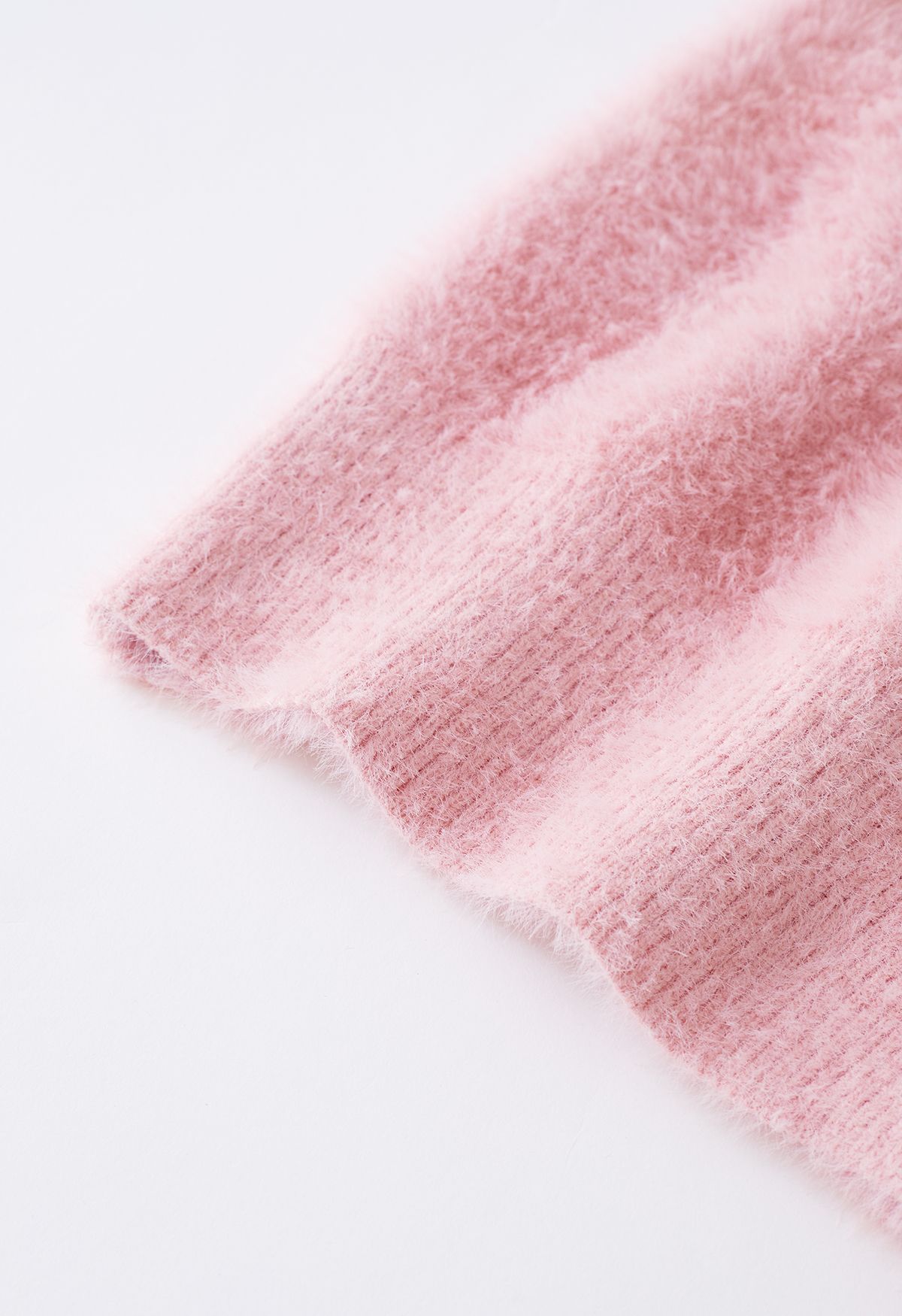 Chaleco Fuzzy Soft Touch Button Down en rosa