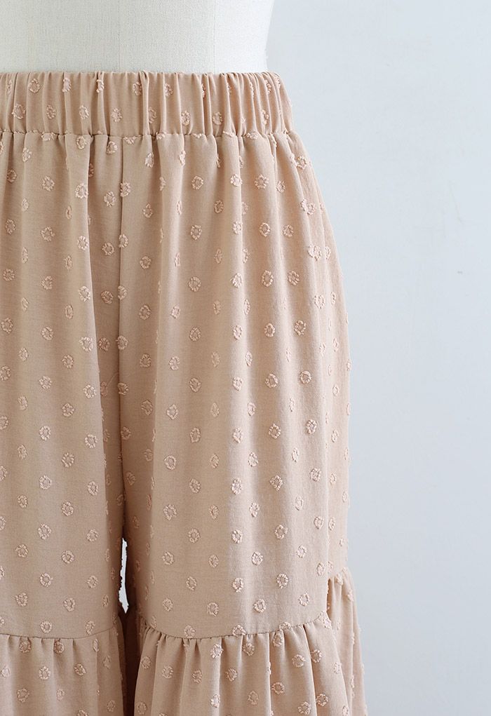Pantalones anchos Días soleados en Apricot Dots