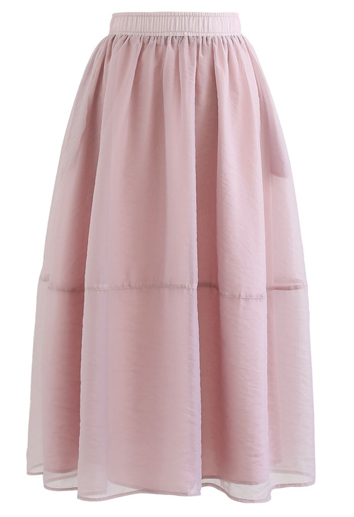 Falda midi evasé de Organdí color pastel en lila - Retro, Indie and Unique  Fashion