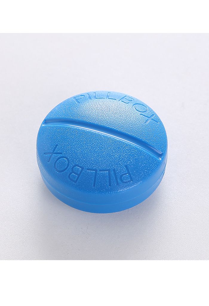 Caja de medicación portátil en forma de píldora