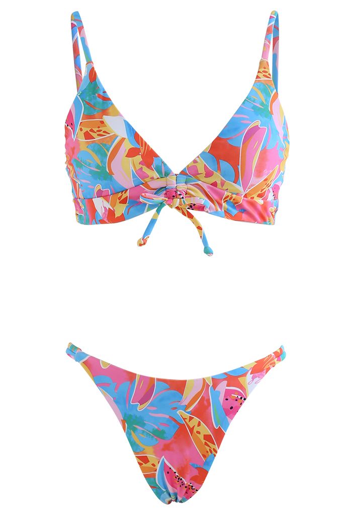 Conjunto de bikini con tiras anudadas Sweet Fantasy