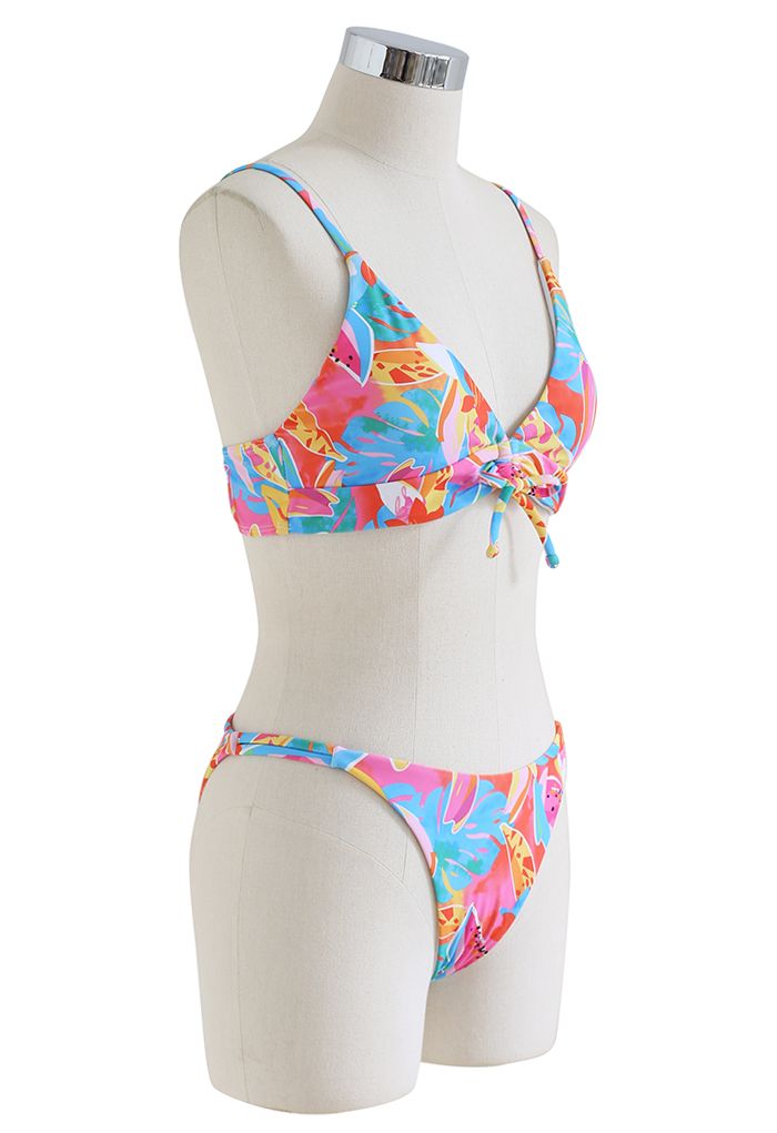 Conjunto de bikini con tiras anudadas Sweet Fantasy