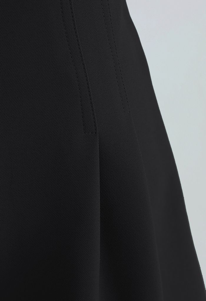 Shorts plisados con cintura Stitches en negro