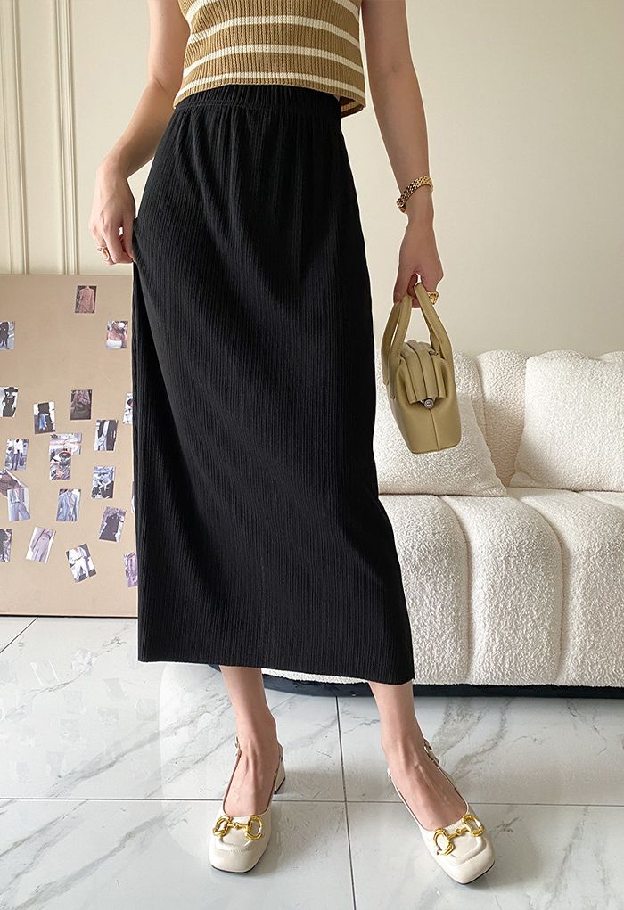 Falda negra textura - Retro, Indie and Unique Fashion