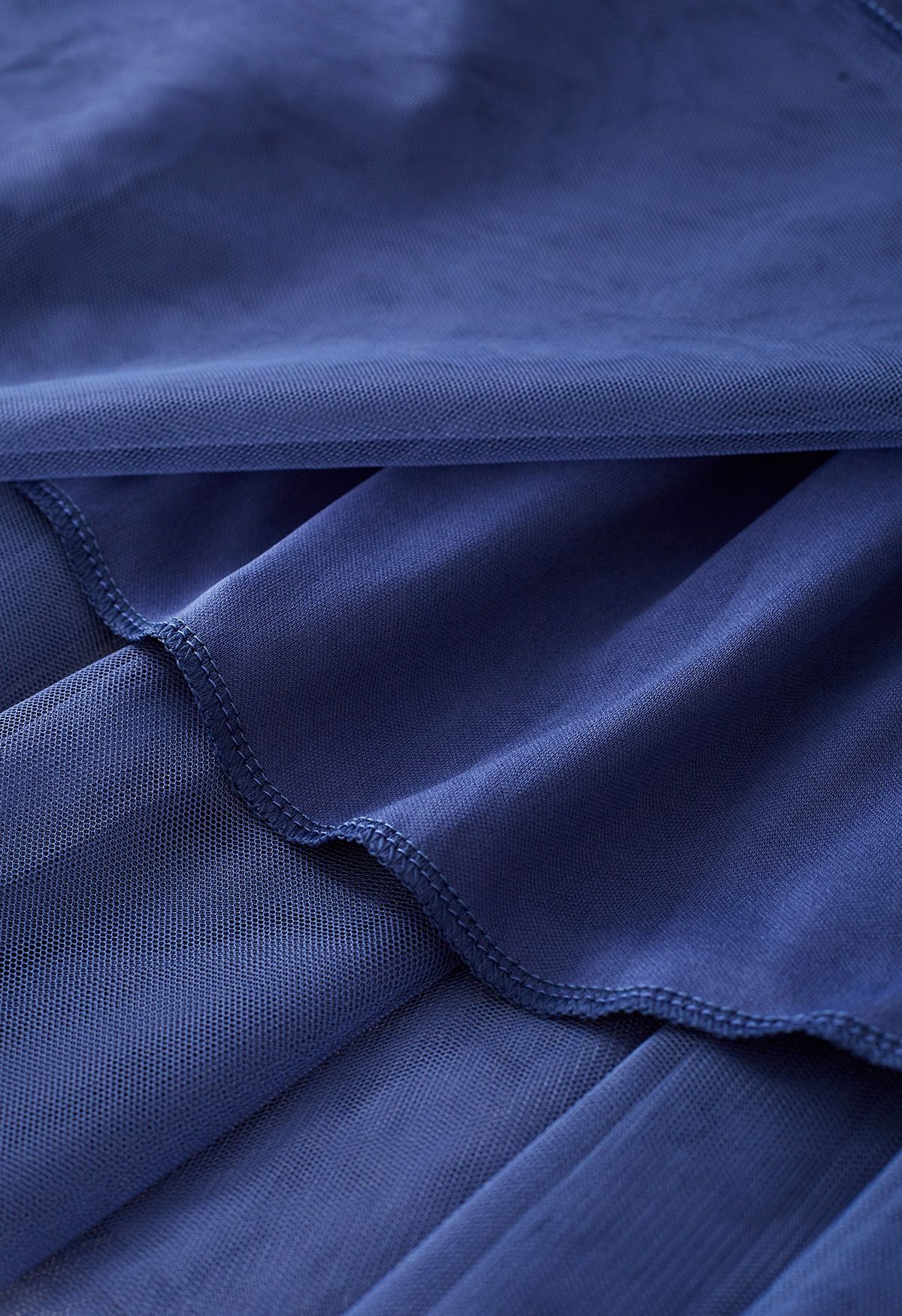 Falda larga de tul de My Secret Garden en azul polvoriento