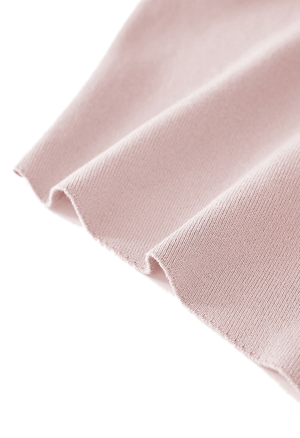 Cárdigan de punto con solapa ancha y cintura anudada en rosa