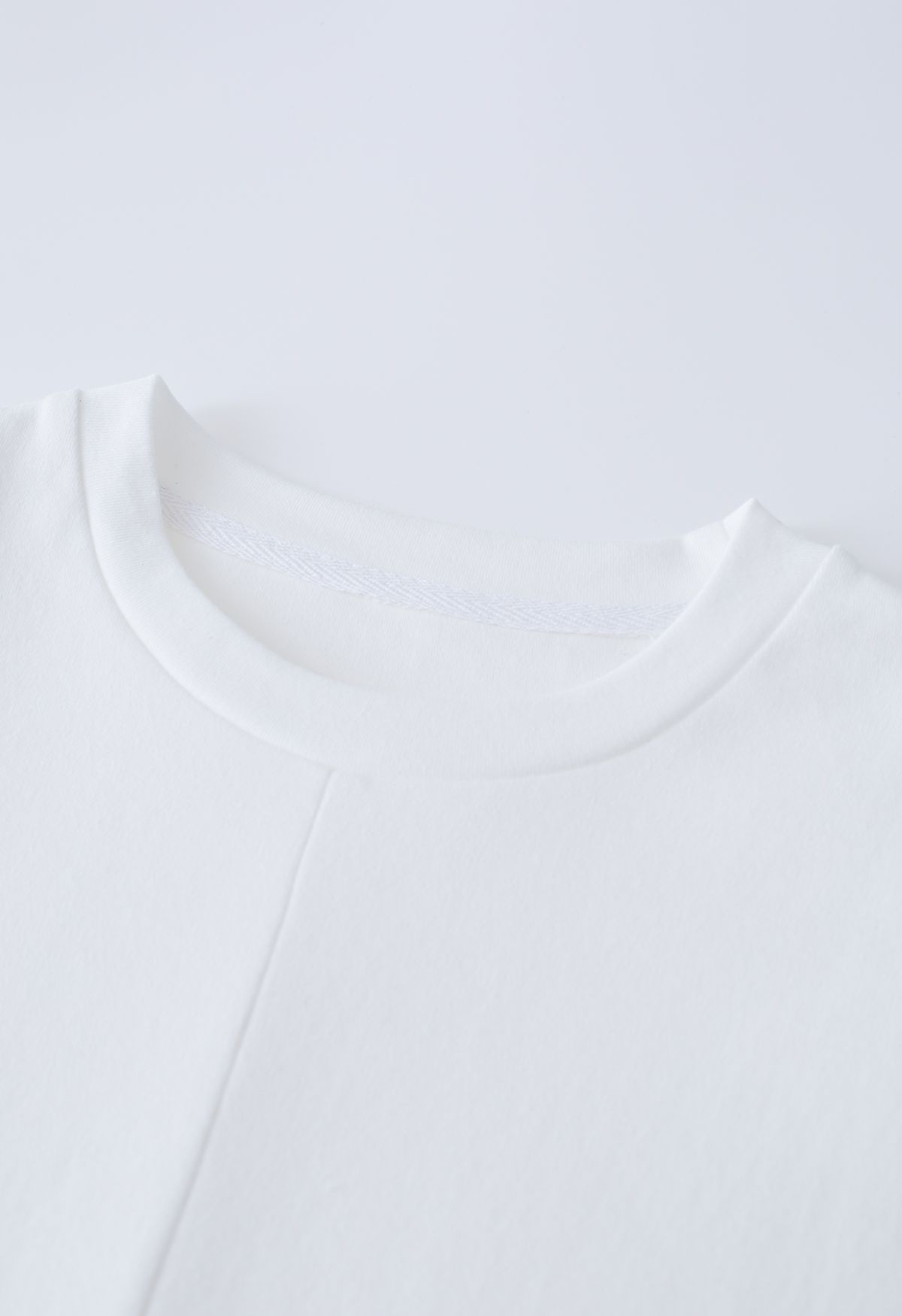Top de algodón sin mangas con cintura entrecruzada en blanco