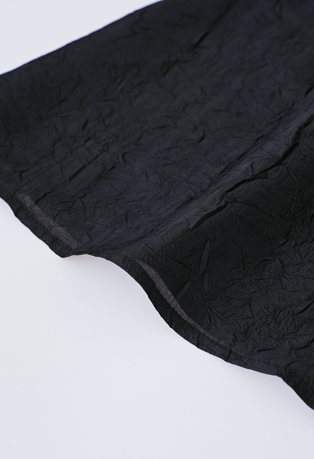 Vestido sin mangas con textura de empalme de punto en negro