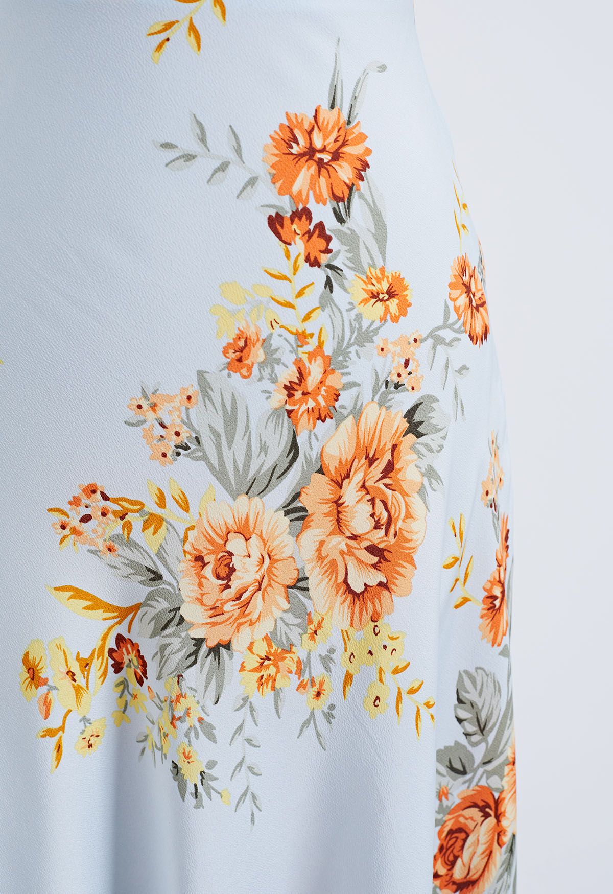 Conjunto de falda y top de tirantes con estampado floral