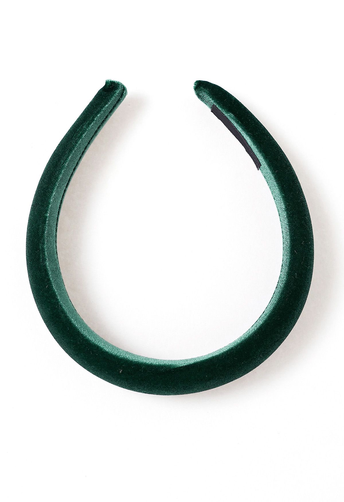 Diadema de esponja de terciopelo elegante en verde