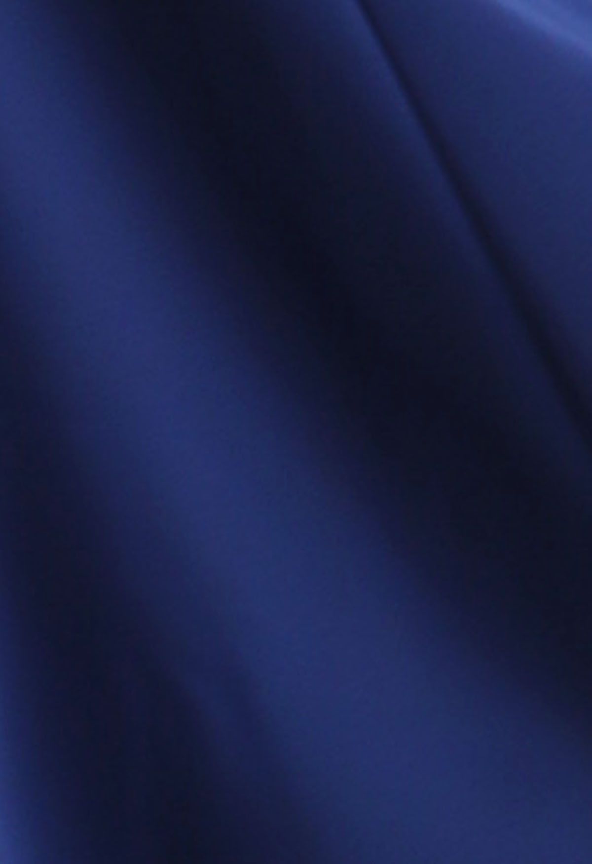 Vestido de sirena de un solo hombro con correa doble en azul marino