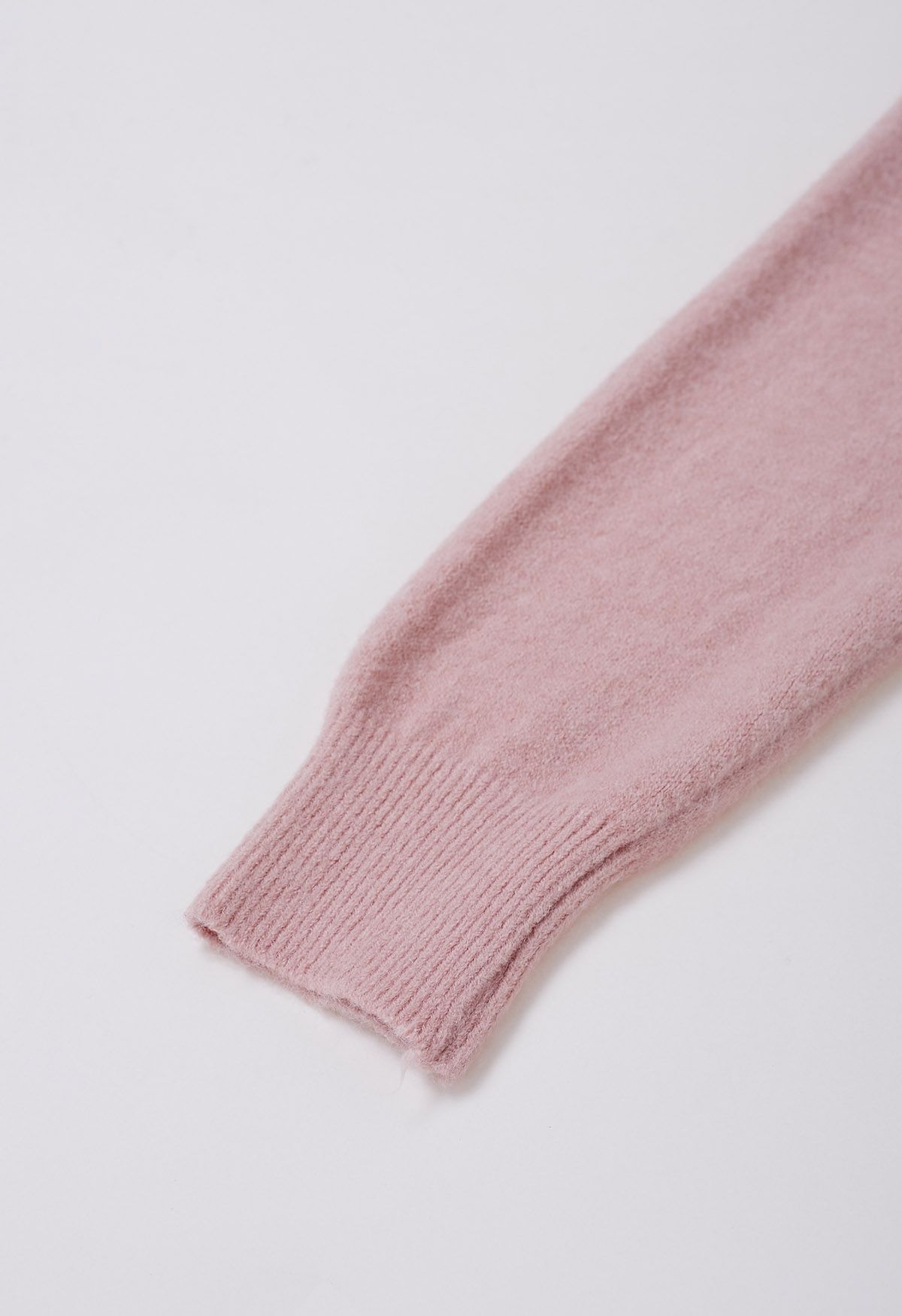 Conjunto de cárdigan y top sin mangas con cuello en V de encaje en rosa