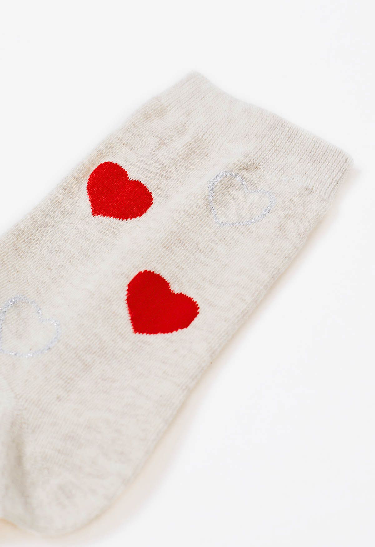 Calcetines de algodón con forma de corazón apasionado
