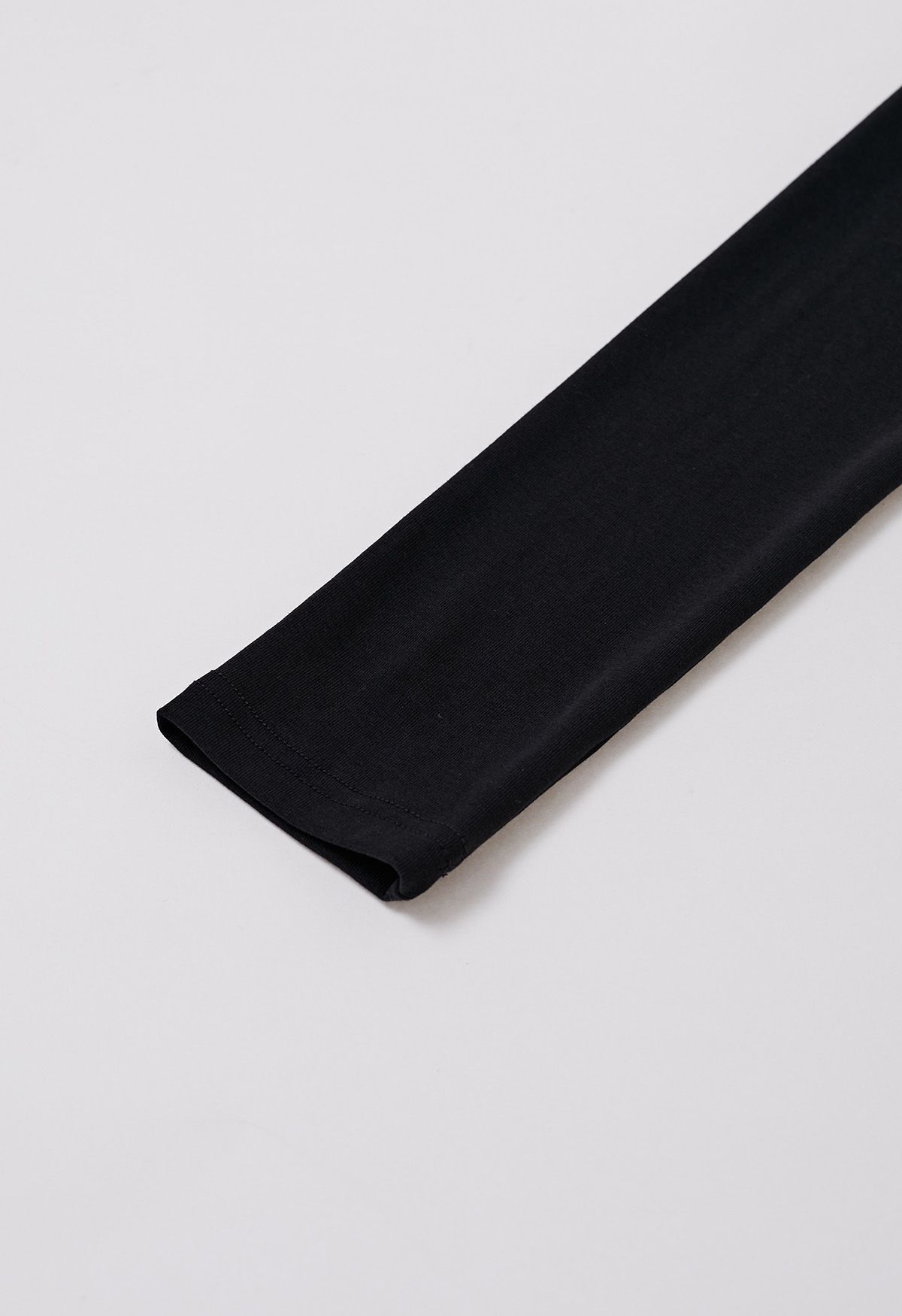 Vestido midi falso de dos piezas empalmado en negro