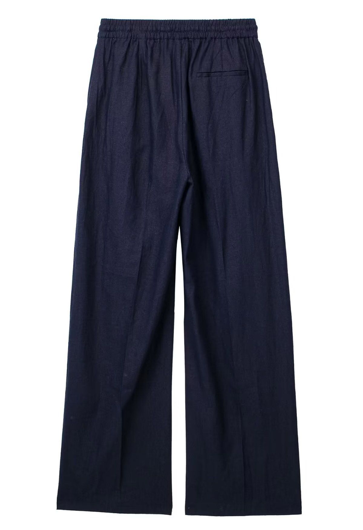 Pantalones rectos de algodón Breezy en azul marino