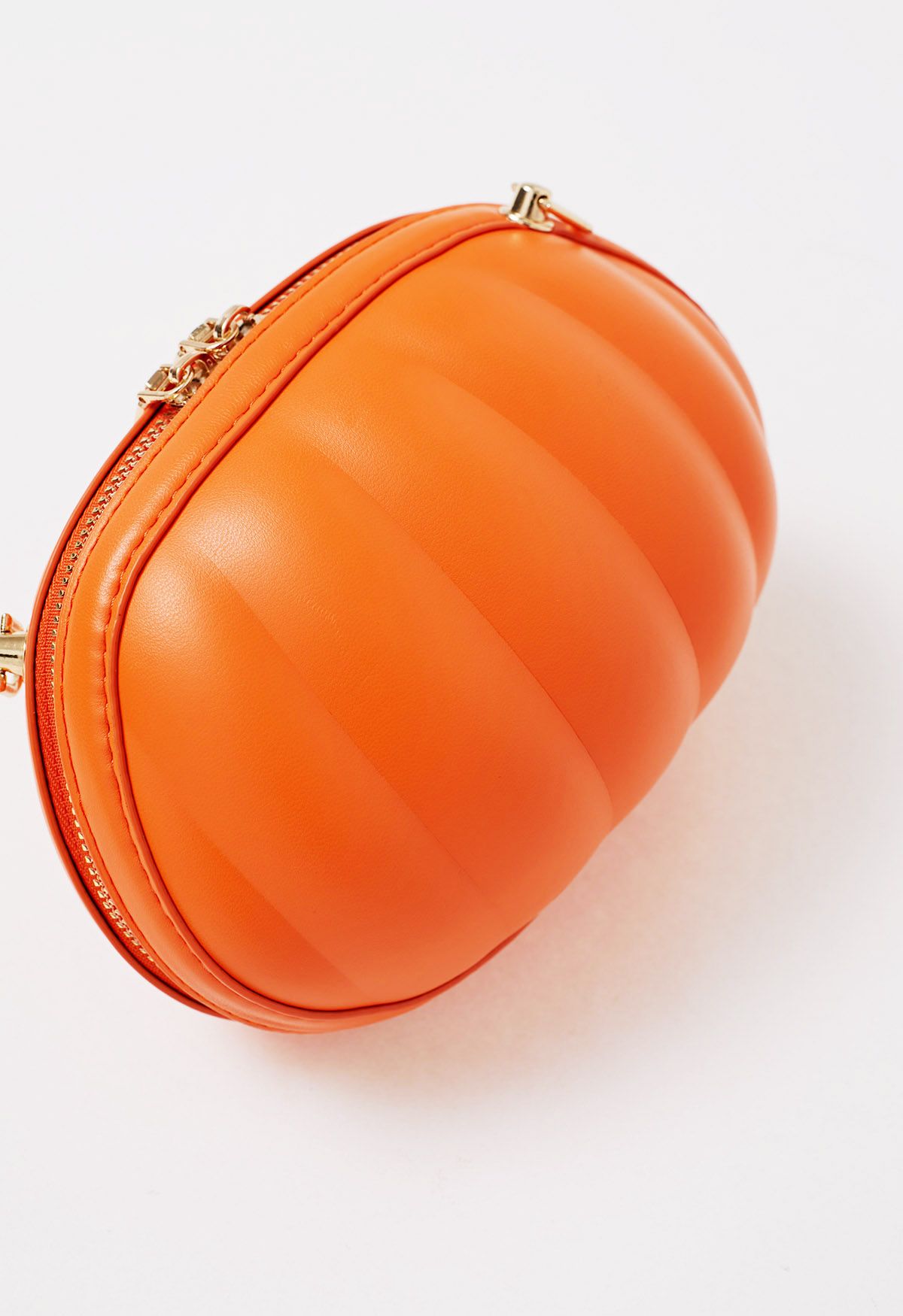 Bolso bandolera divertido de calabaza en naranja