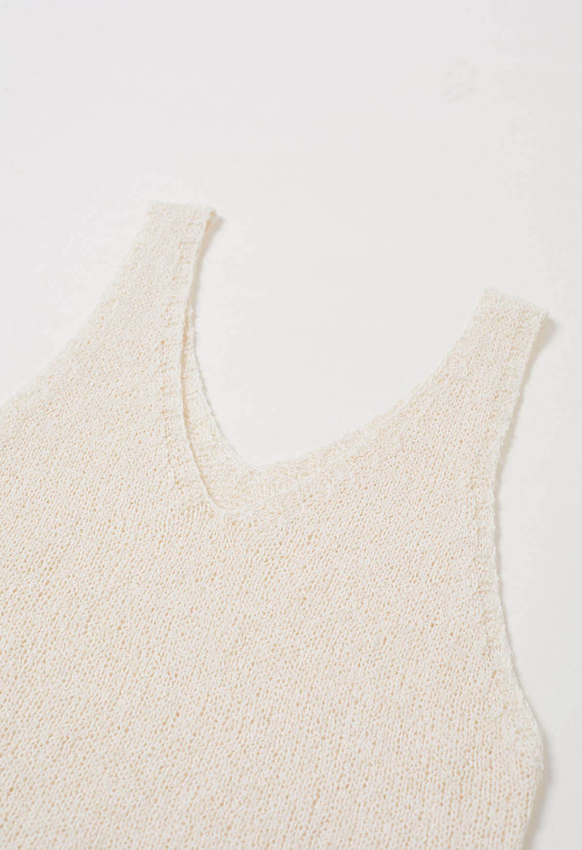 Blusa holgada de dos piezas con diseño distintivo en color crema