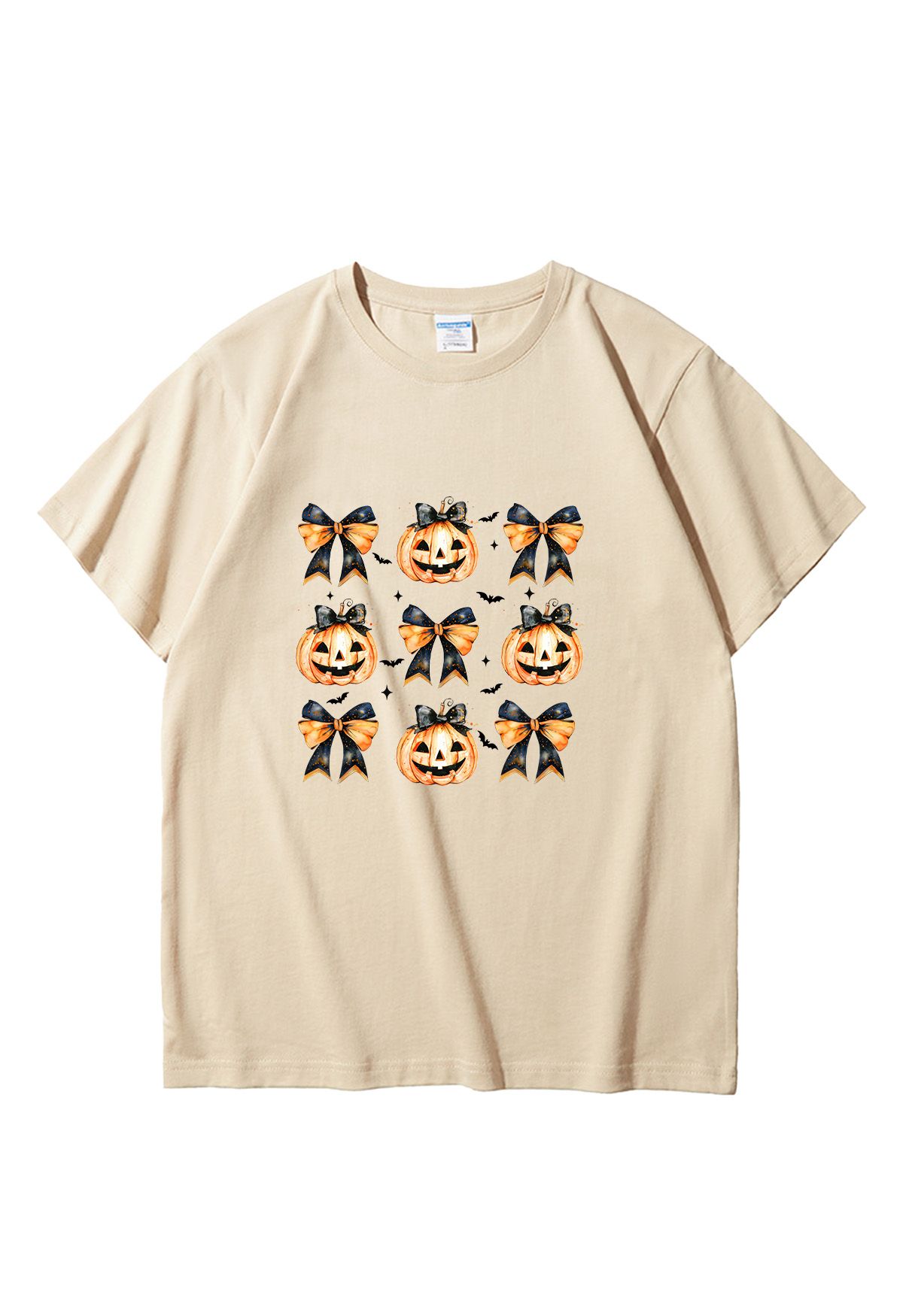 Camiseta con estampado de lazo de calabaza increíblemente adorable