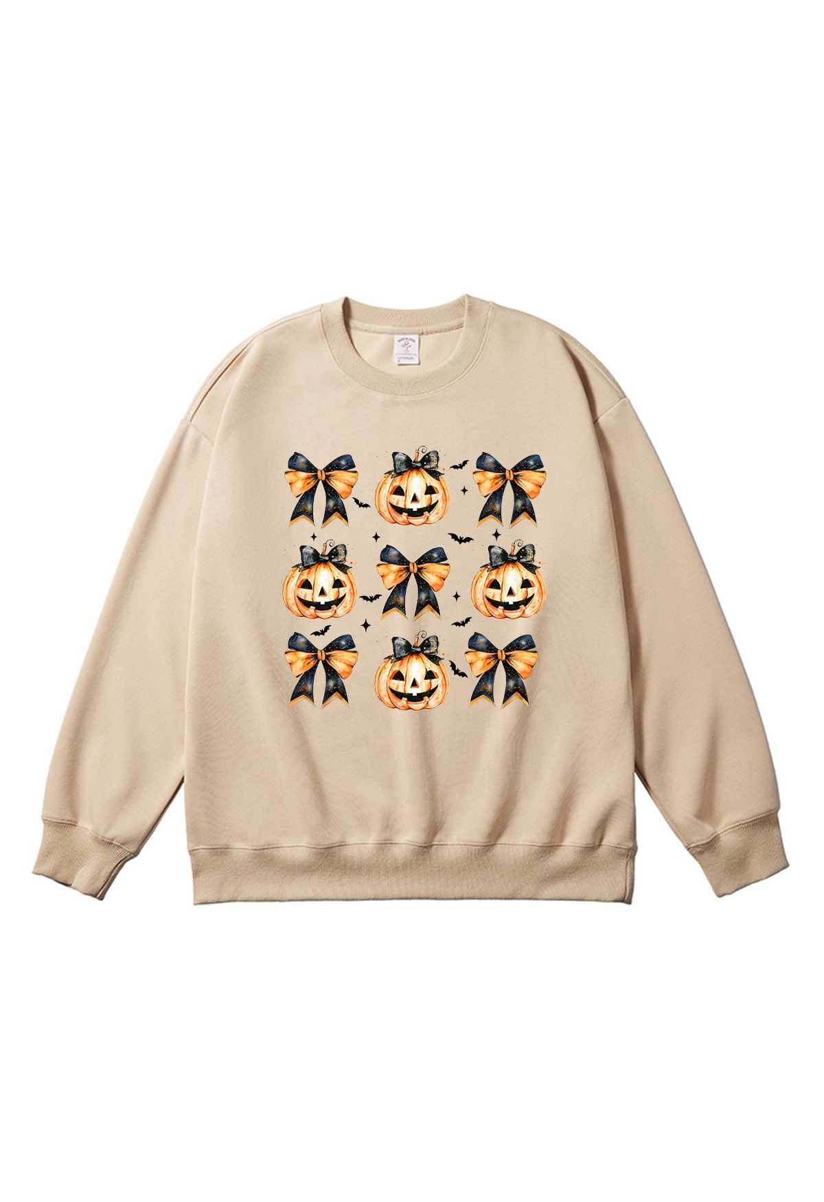 Sudadera con estampado de lazo de calabaza increíblemente adorable