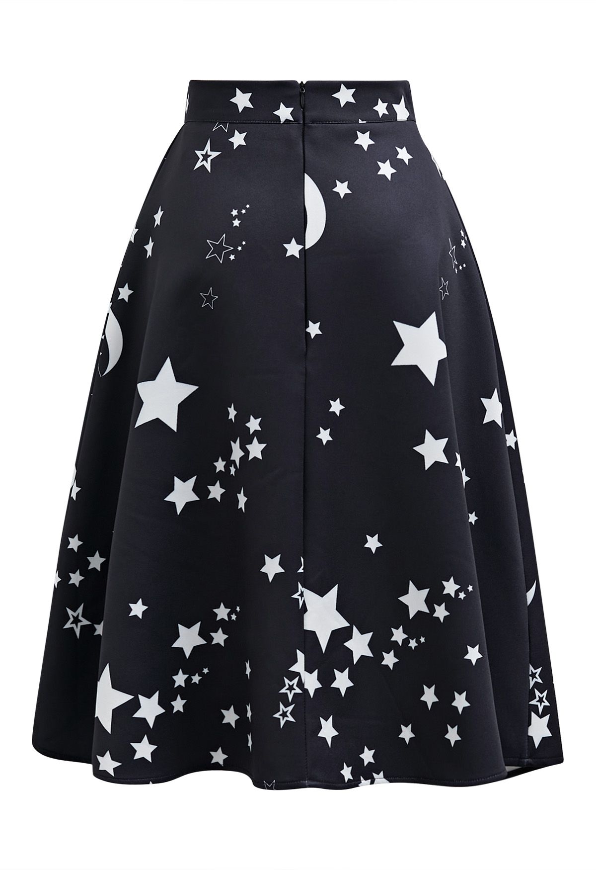 Falda midi con vuelo de luna y estrellas Nightfall