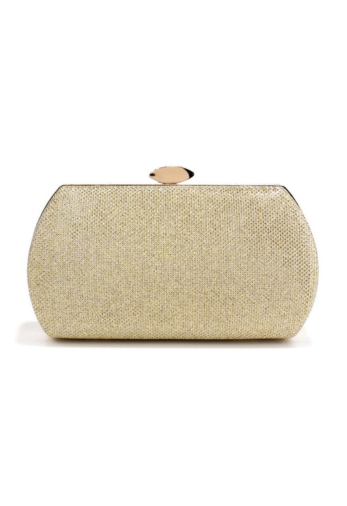 Cartera de mano con nudo de Shining Gift en dorado