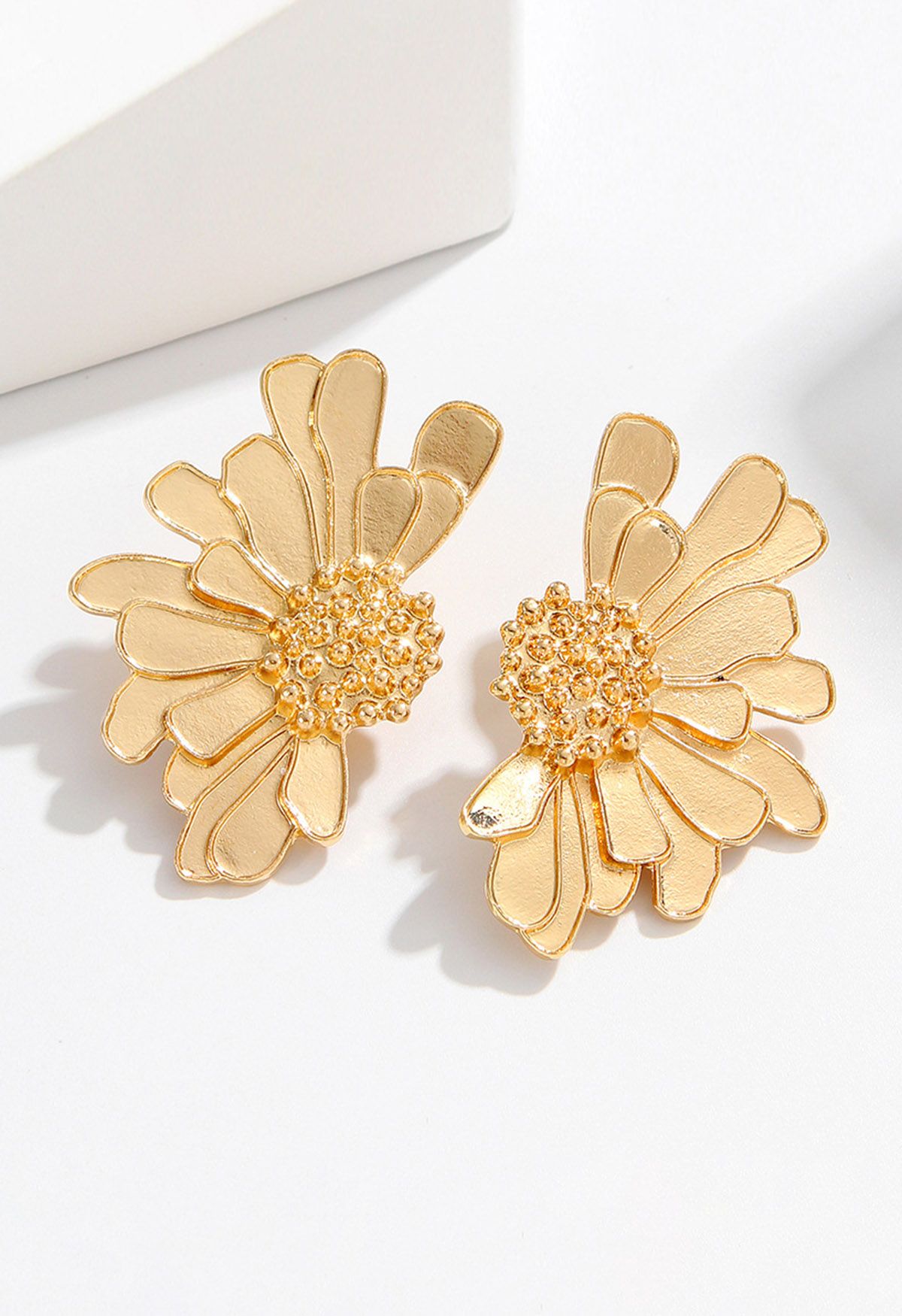 Pendientes Florales Dorados