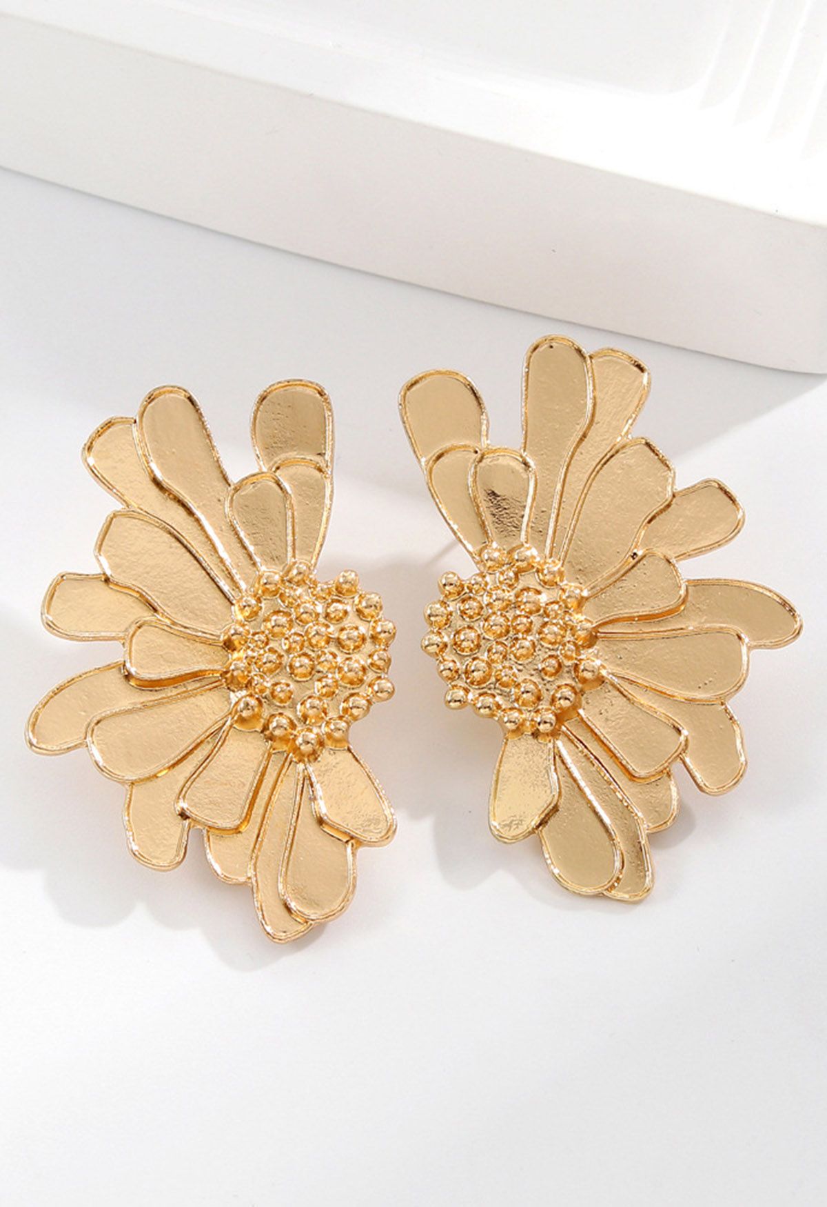 Pendientes Florales Dorados