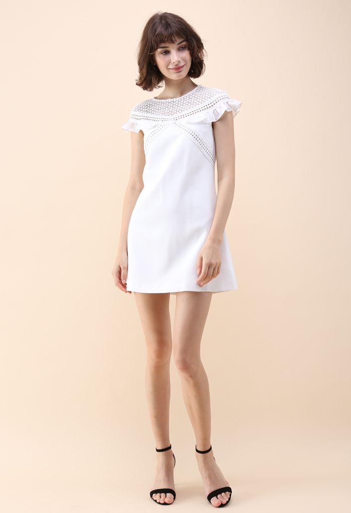 Hablemos del vestido recto bonito en blanco