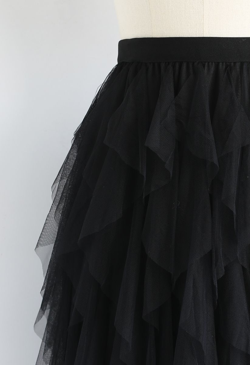 Falda de malla The Clever Illusions en negro