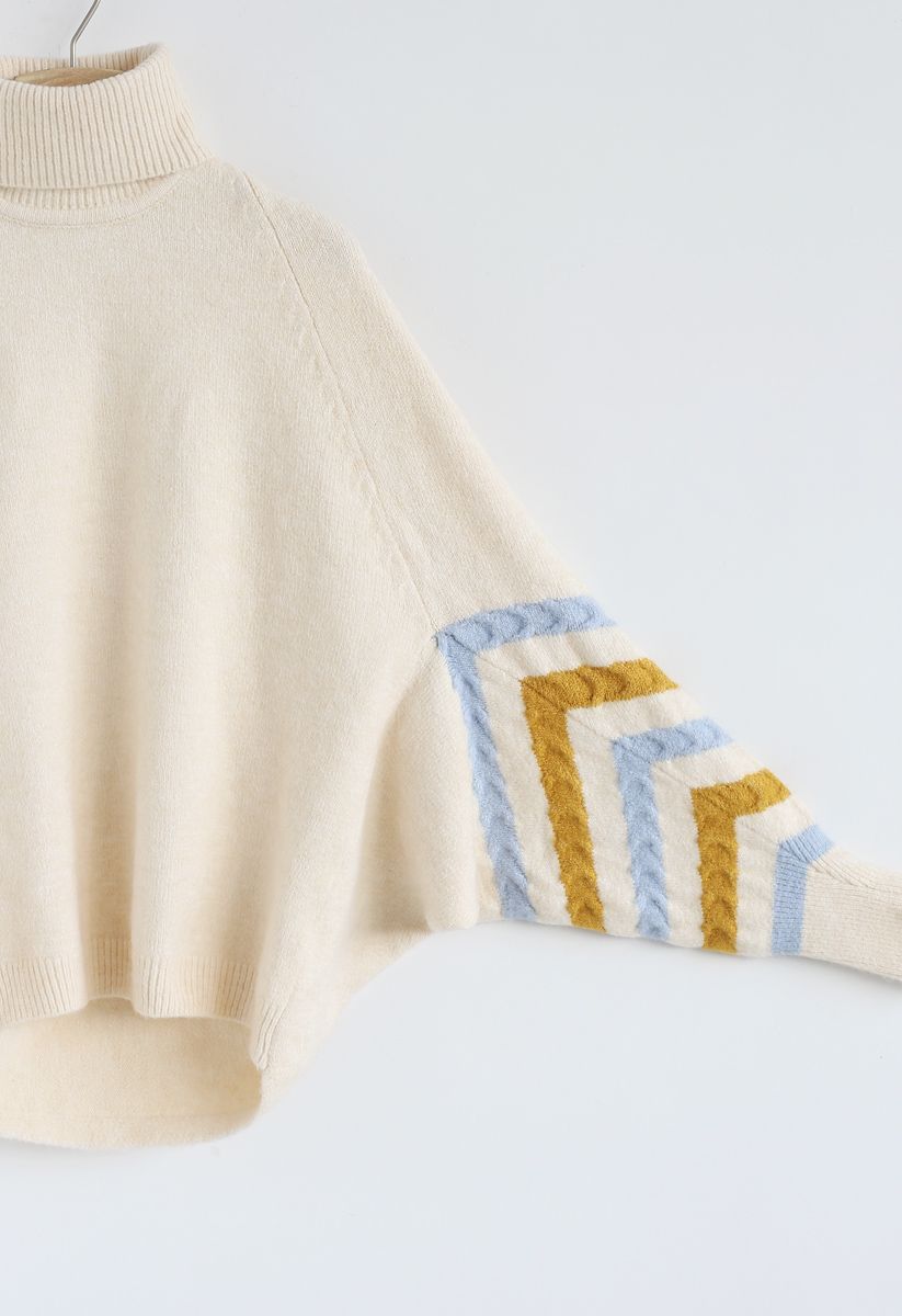 Buscando tu atención suéter esponjoso en color crema