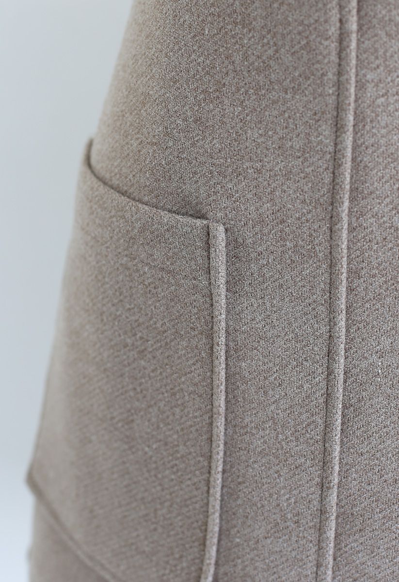 Minifalda Pocket of Charm en gris topo