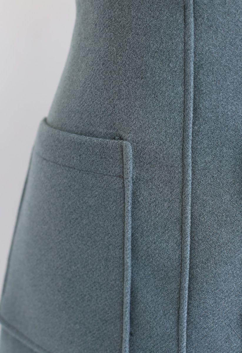 Minifalda Pocket of Charm en verde azulado