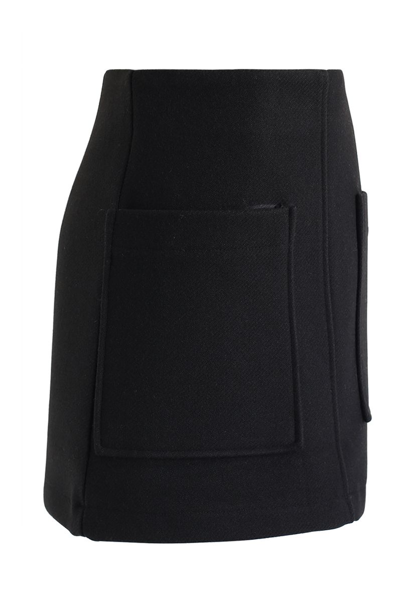 Minifalda Pocket of Charm en negro